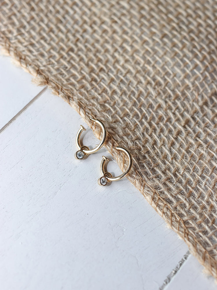 Bezel-Set Diamond Charm