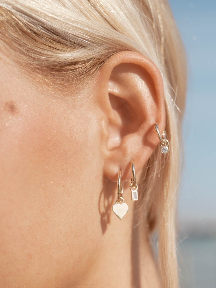 Mini Signature YG Hoop