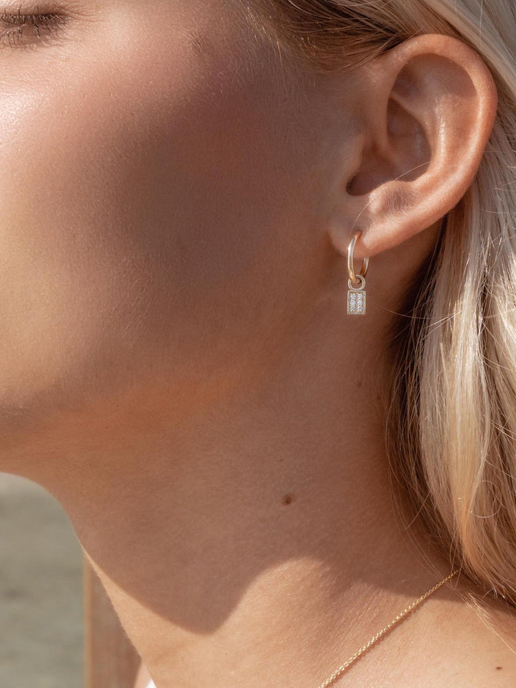 Pavé Diamond Domino Charm