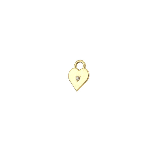 Diamond Heart Charm