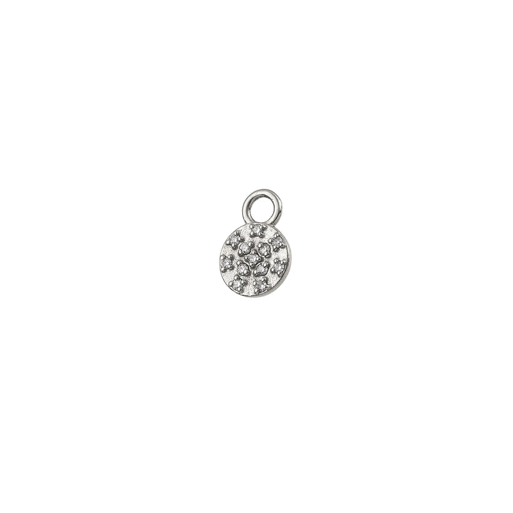 Pavé Diamond Disc Charm