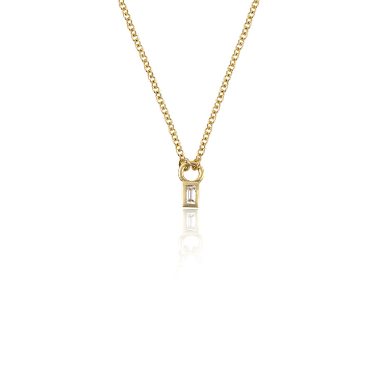 Baguette Diamond Necklace