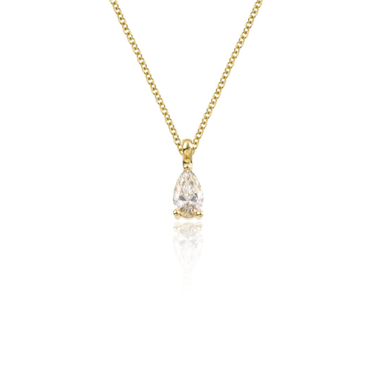 Pear Diamond Necklace