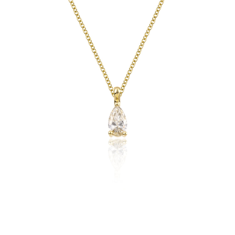 Pear Diamond Necklace