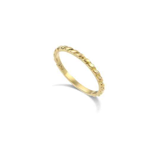 Twisted Rope Stack Ring